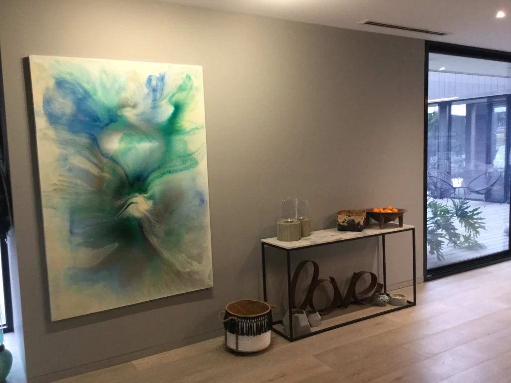 Hallway and gallery wall